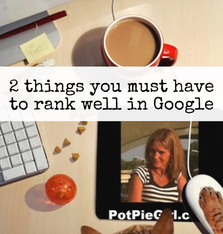 How to rank for your keywords in Google - from PotPieGirl.com