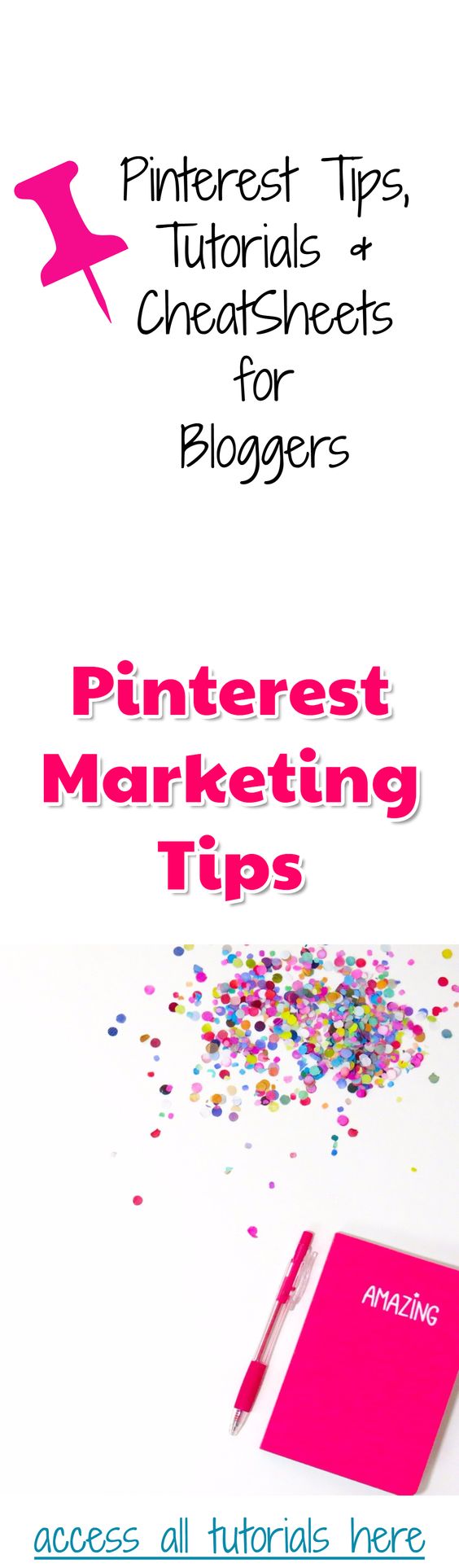 Pinterest Marketing resources for bloggers. Learn the best Pinterest marketing tips and tricks, get Pinterest tutorials, learn Pinterest strategies and get your Pinterest Marketing CheatSheet.