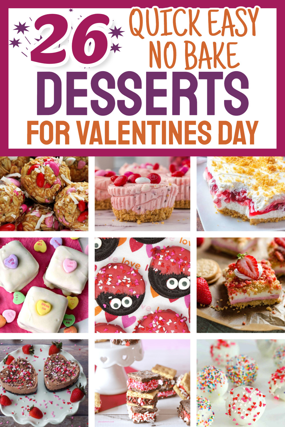 26 No Bake Desserts and Sweet Treats For Valentine's Day