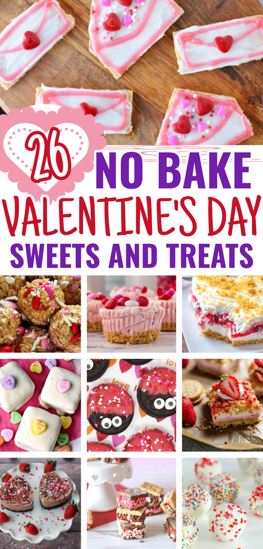26 No Bake Desserts and Sweet Treats For Valentine's Day
