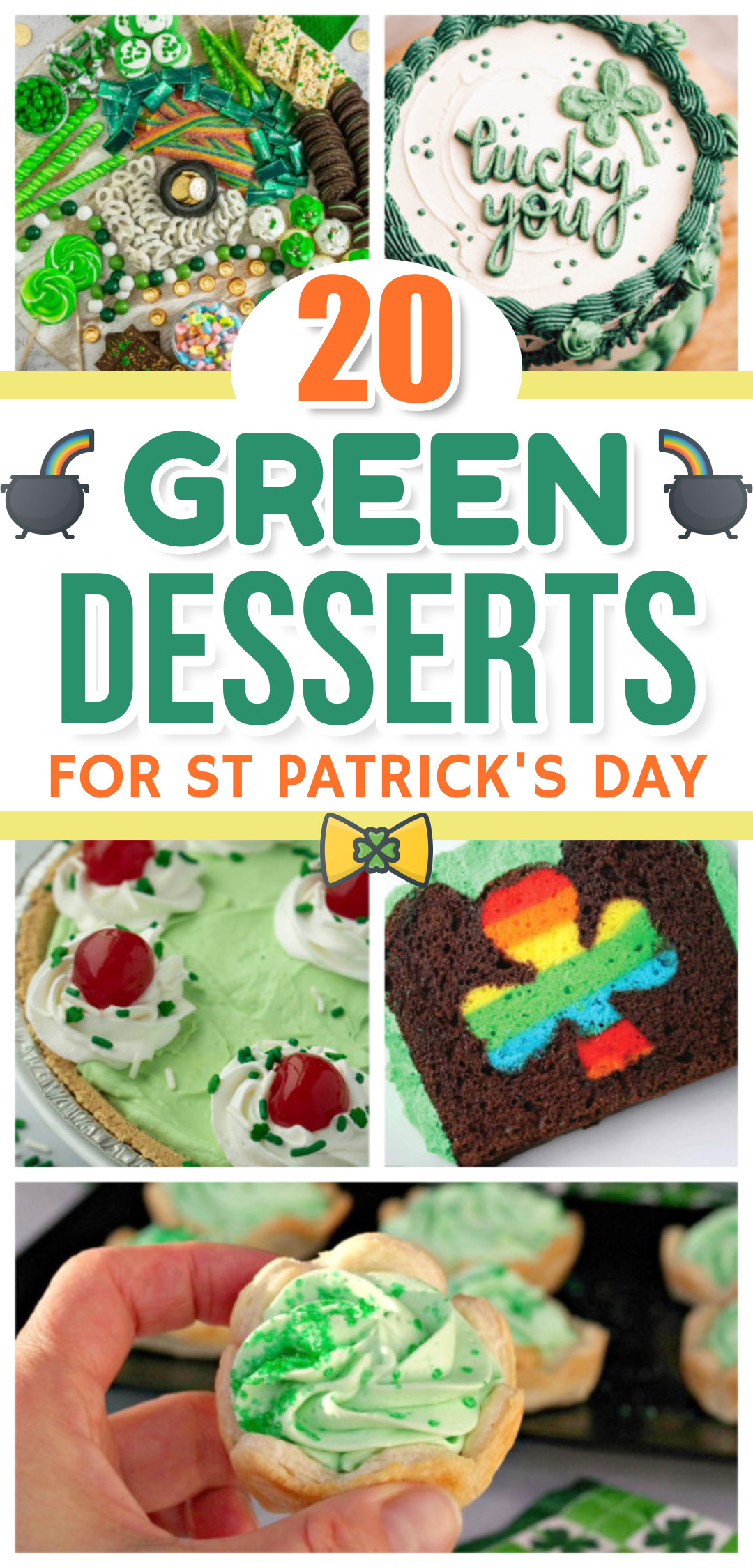 20 Green Dessert Collection For St Patrick's Day (easy green sweet things! St Patrick party food green desserts for st patricks day easy st. patrick’s day snacks st patrick’s day potluck dessert shamrock cupcakes green candy buffet and more St. patrick’s day themed desserts - st patrick’s day desserts, st patrick's day desserts, st patrick's day treats, green desserts, green snacks, st patrick's day snacks, st patrick's day cookies, st patrick's day food)