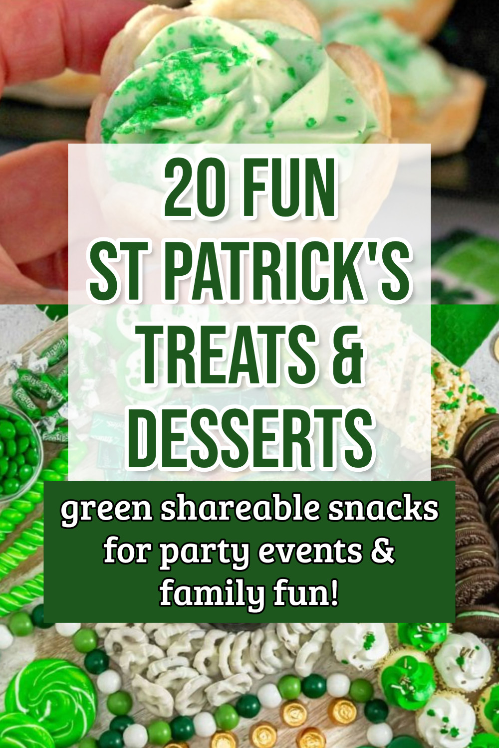 Delicious St Patrick's Day desserts are perfect for celebrating the luck of the Irish. These desserts for St Patrick's Day are perfect for potlucks, and parties. St Patrick’s Recipes, St. Patrick’s Day Snacks, St Patrick Desserts, St Patrick’s Day Desserts, St Patricks Desserts, St Patricks Day Treats, Fun Dessert Ideas, St Patrick's Day Treats