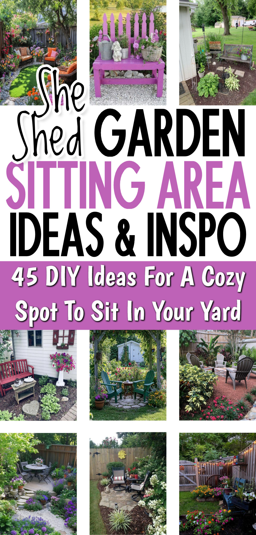 Garden seating ideas 45 DIY ideas for a cozy spot to sit in your yard