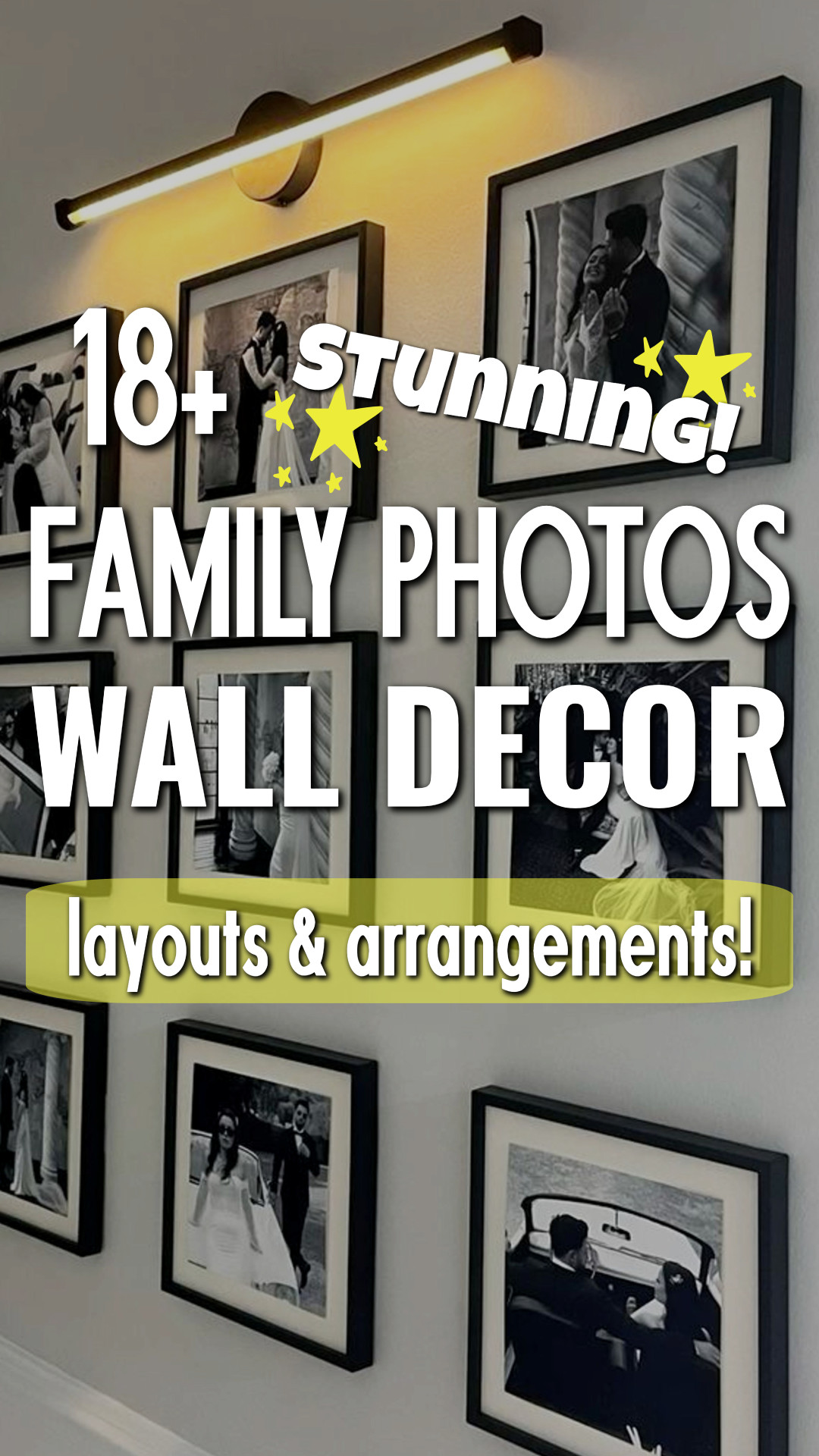18 Photo Arrangements To DIY On The Walls In Your Home