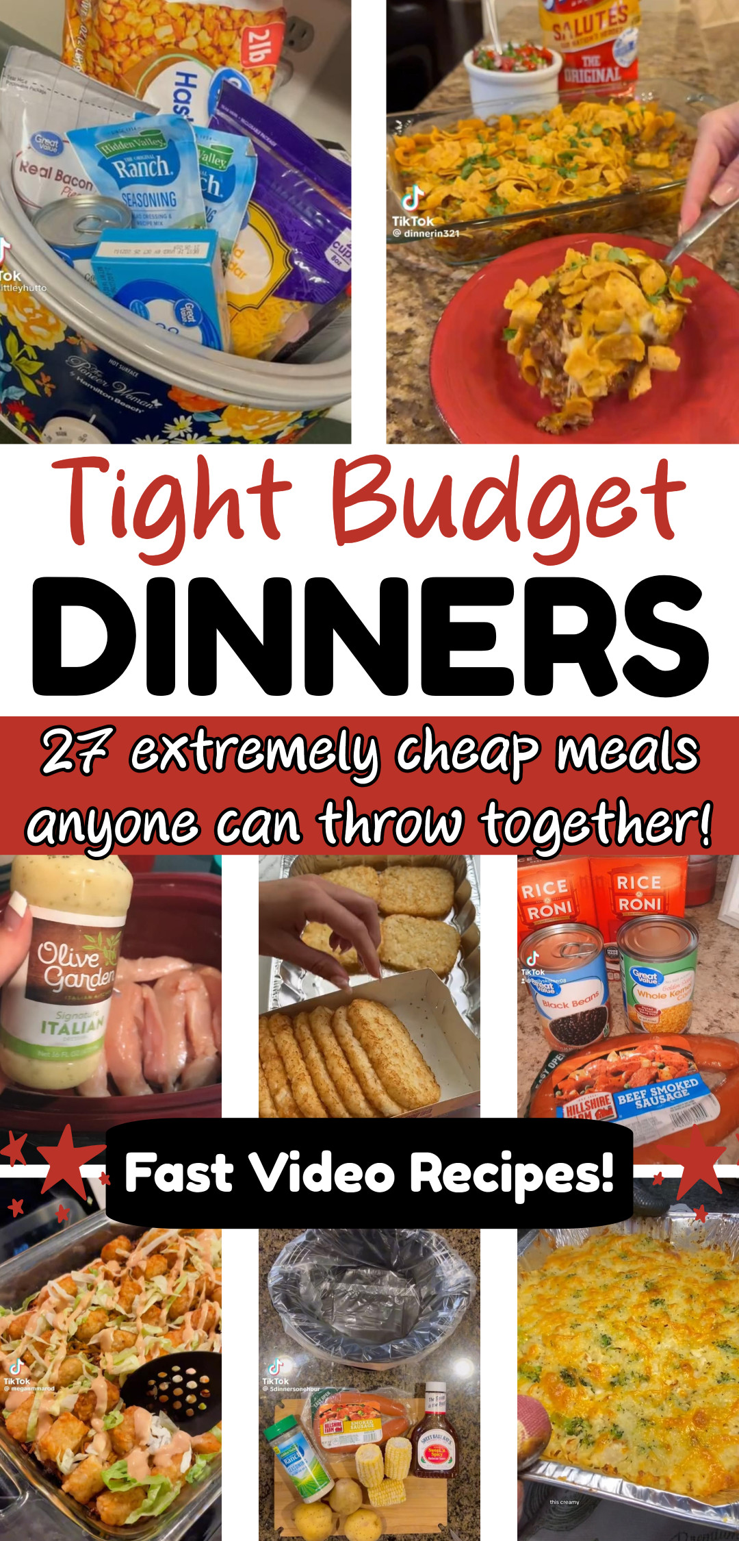 27 Quick Prep Dinners ANYONE Can Make (fast video recipes!)