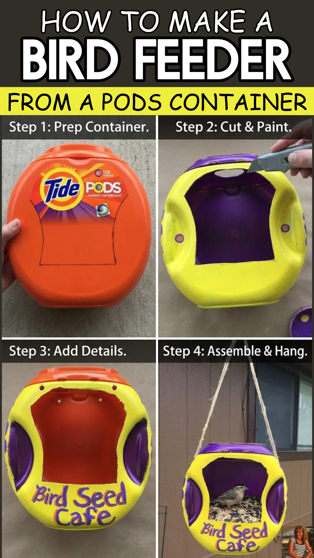 Homemade Bird Feeders - 18 Fun DIY Bird Feeder Projects To Make (kid-friendly too!)