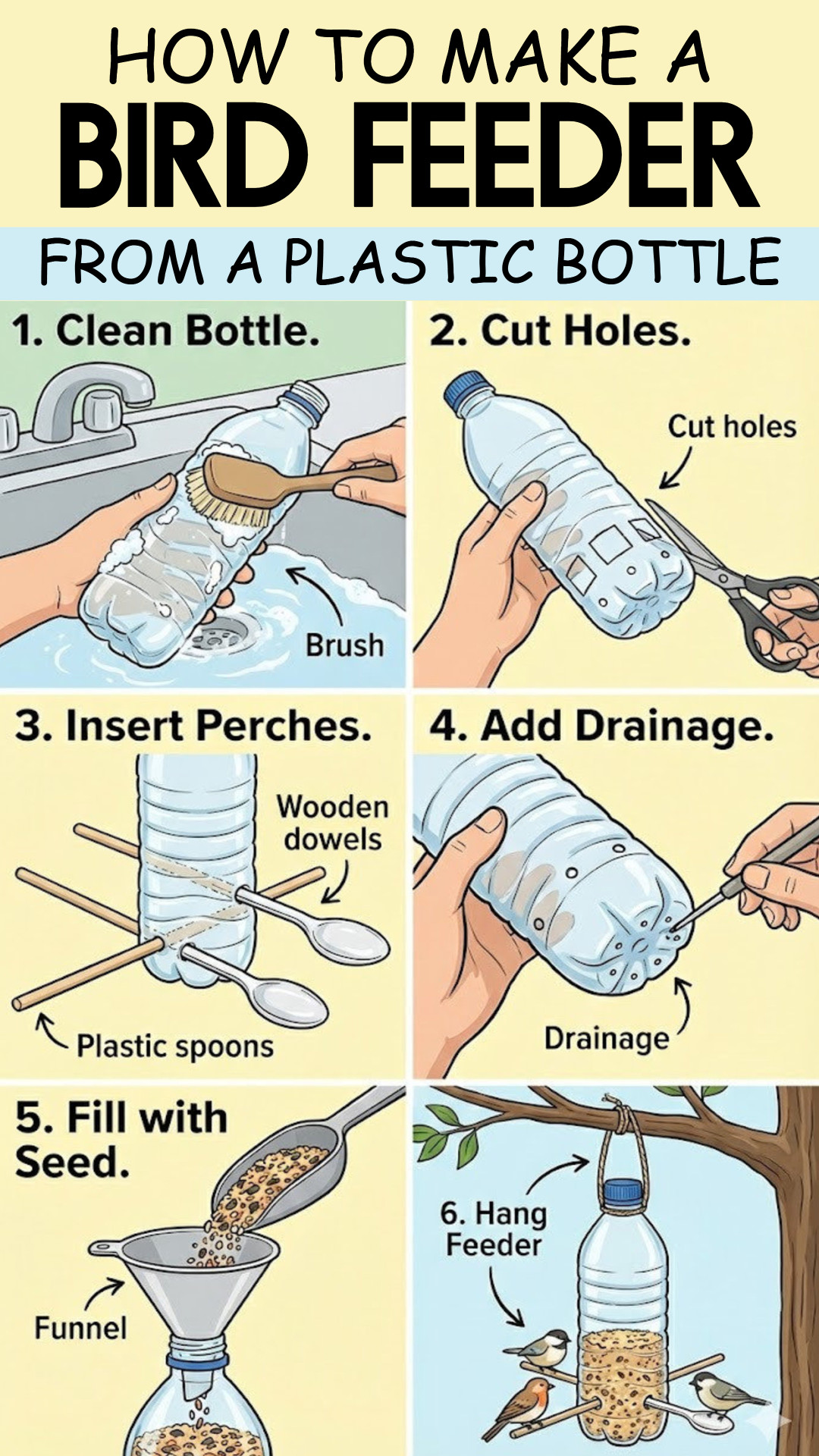 Homemade Bird Feeders - 18 Fun DIY Bird Feeder Projects To Make (kid-friendly too!)