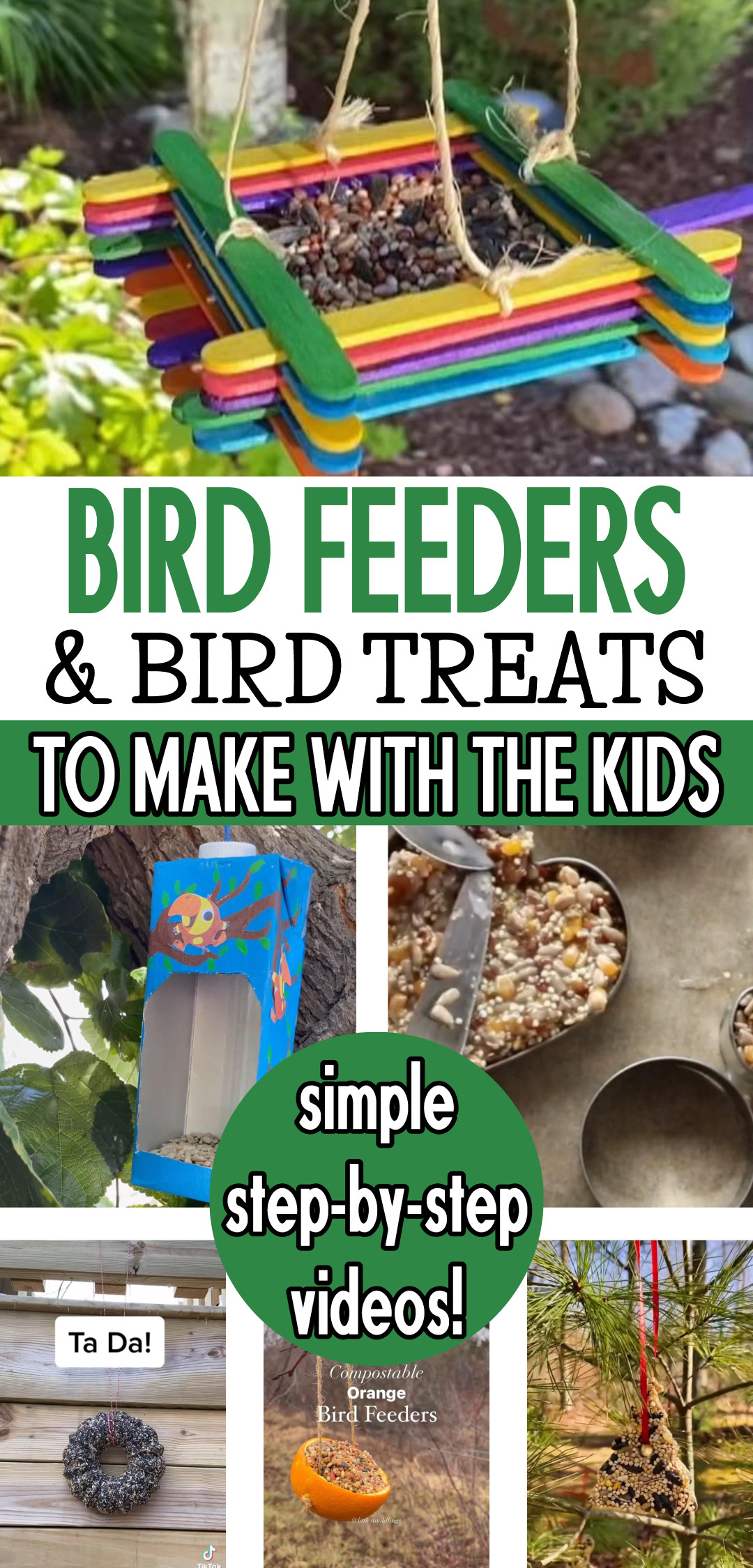 Homemade Bird Feeders - 18 Fun DIY Bird Feeder Projects To Make (kid-friendly too!)