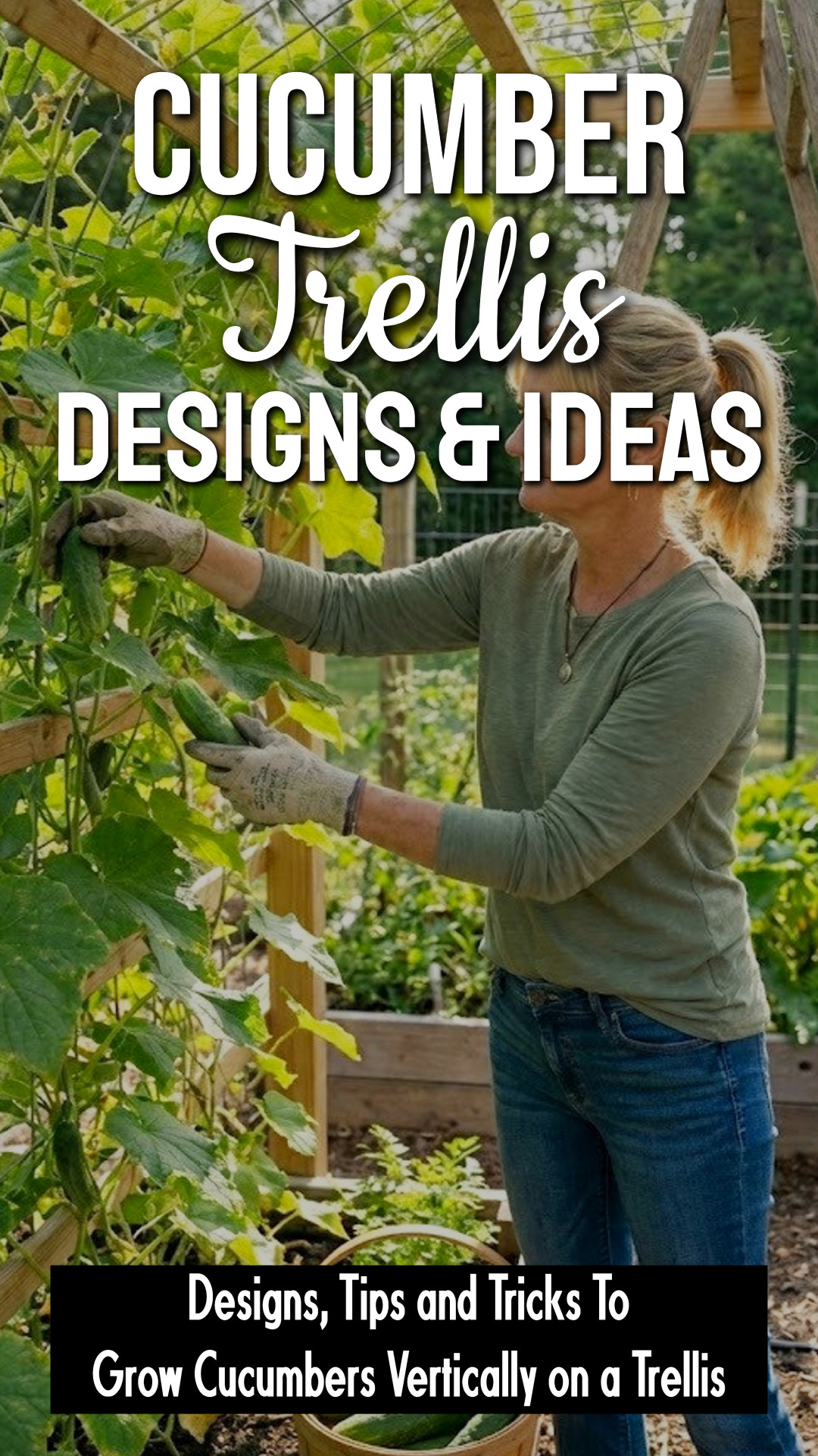 Cucumber Trellis Ideas, Designs, Tips and Tricks To Grow Cucumbers Vertically