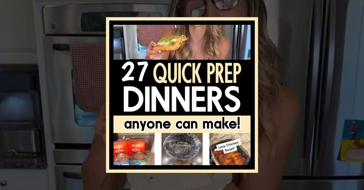 27 easy dinners anyone can make