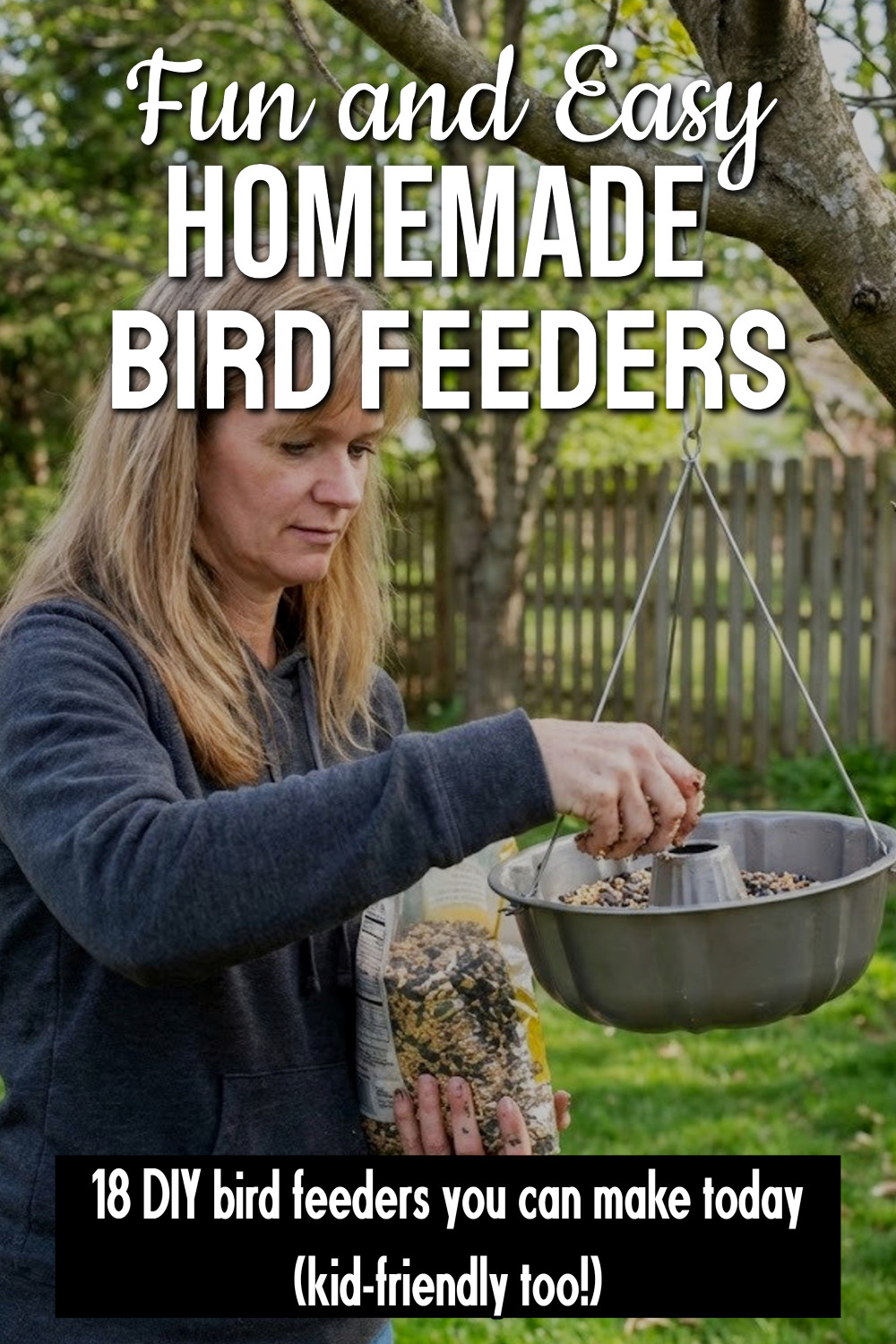 Homemade Bird Feeders - 18 Fun DIY Bird Feeder Projects To Make (kid-friendly too!)